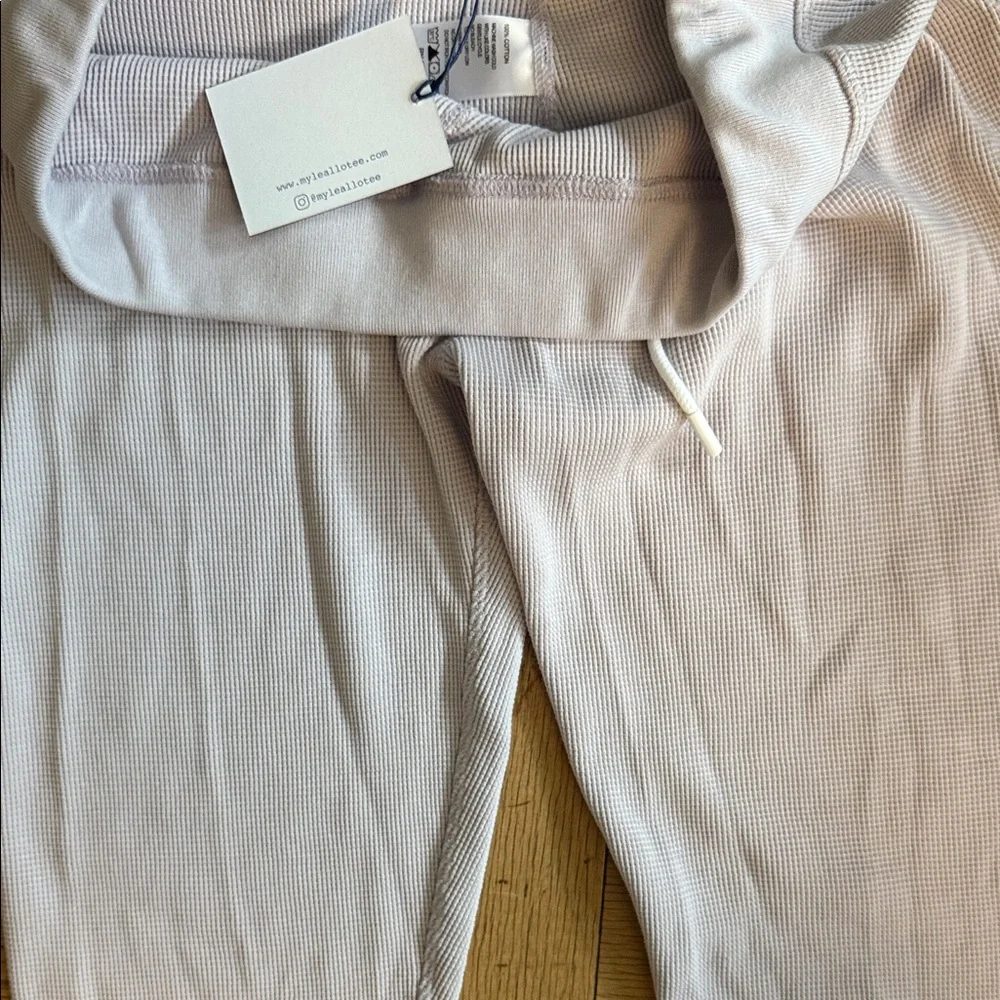 Women's Light Lavender Track Joggers - Casual Drawstring Pants - Picture 4 of 6